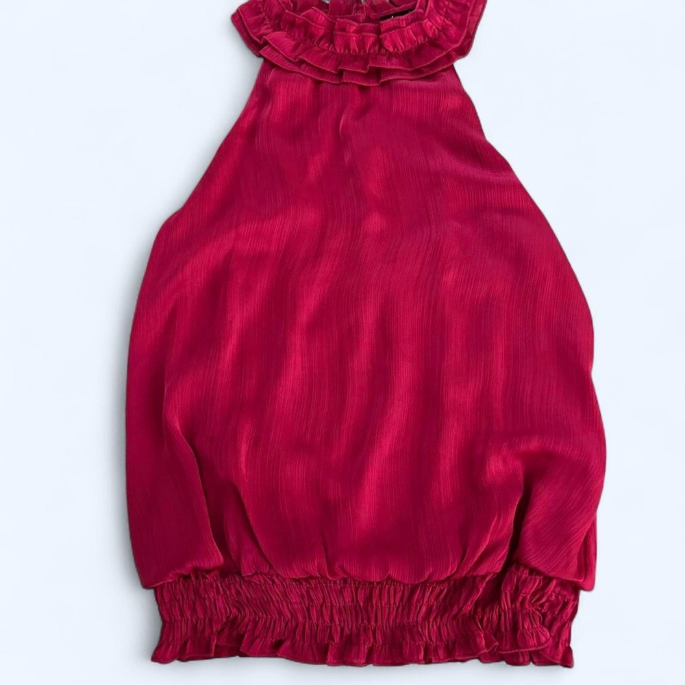 Takara Fuchsia Ruffled Blouse